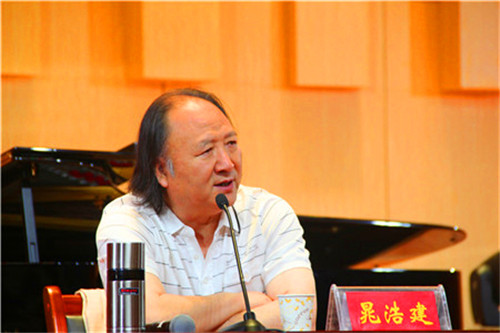 解放军艺术学院晁浩建教授应邀来公司讲学