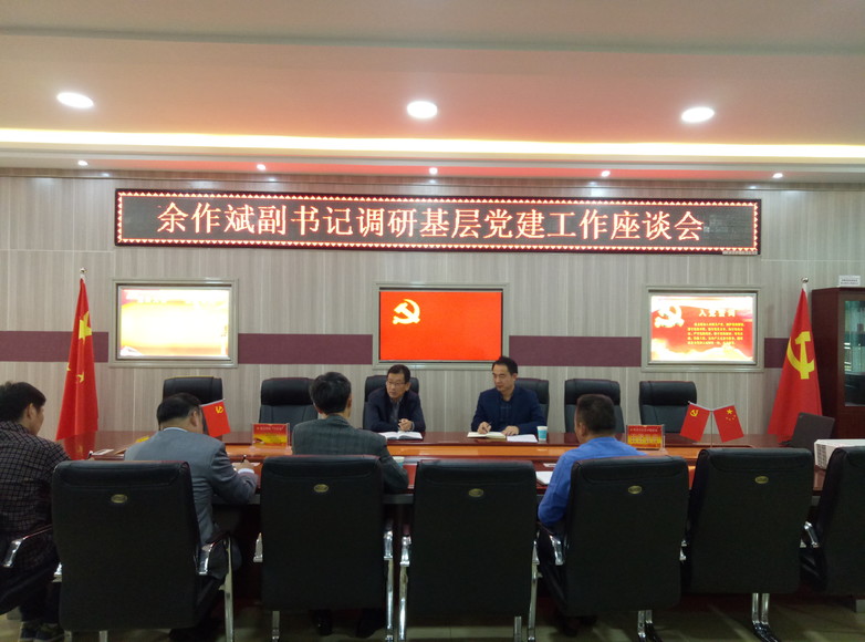 公司党委副书记、工会主席余作斌来公司调研指导工作